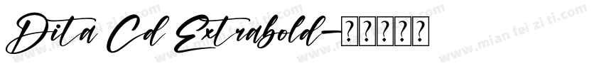 Dita Cd Extrabold字体转换